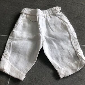 Seed baby white linen pants